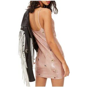 TOPshop shawl drape neckline mini dress